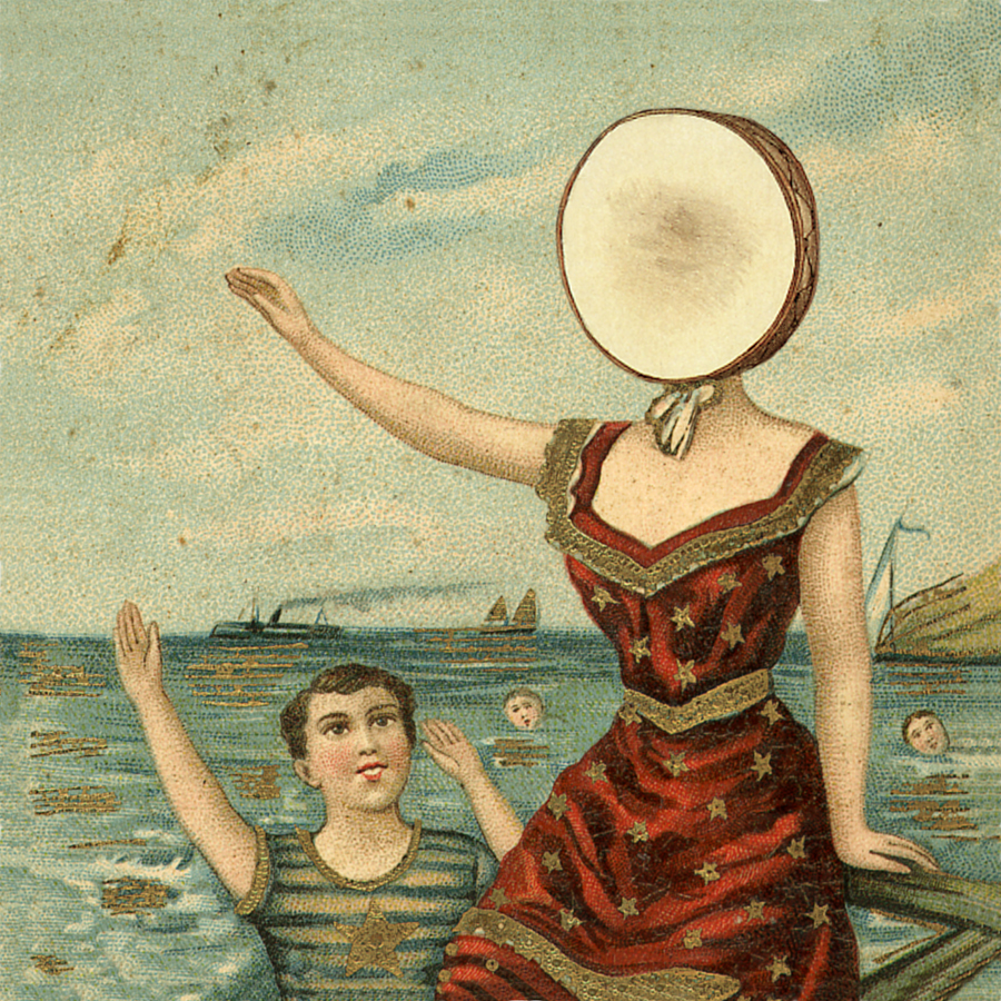 The album cover for Neutral Milk Hotel's In the Aeroplane Over the Sea
