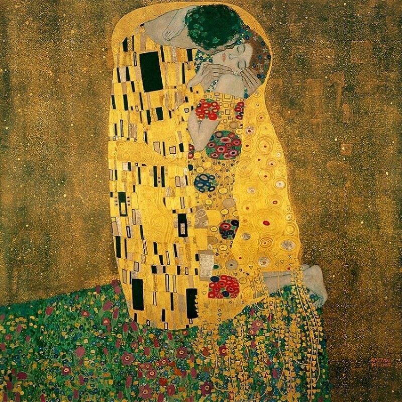 Gustav Klimt's 'The Kiss'